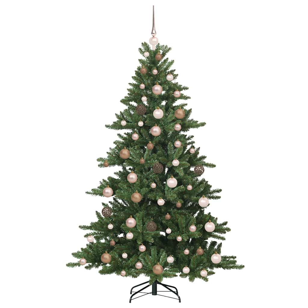 vidaXL Artificial Hinged Christmas Tree Green 180 cm PVC and Steel 4