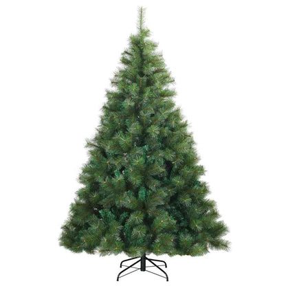 vidaXL Artificial Christmas Tree with 300 LEDs Green 240 cm PE and PVC 5