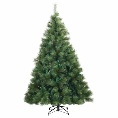 vidaXL Artificial Christmas Tree with 300 LEDs Green 240 cm PE and PVC 5