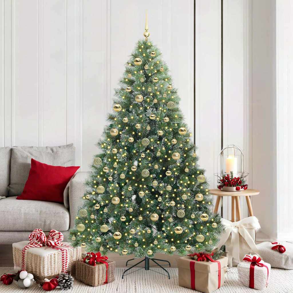 vidaXL Artificial Christmas Tree Green 180 cm PE and PVC 1