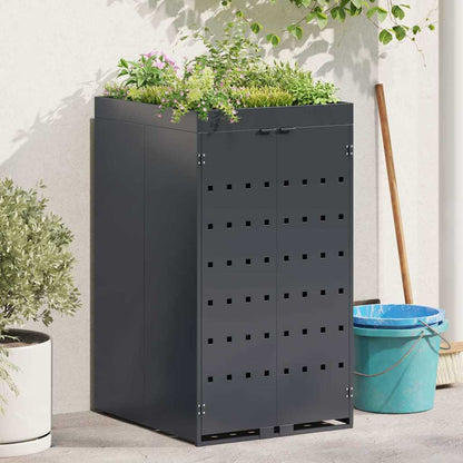 vidaXL Wheelie Bin Storage with Planter Roof for Single 240L Bin Planter Top