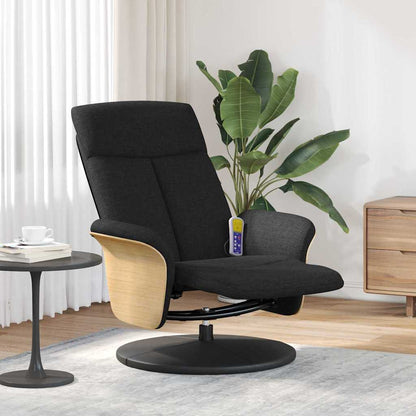 vidaXL Massage Recliner Chair Black 79 x 87 x 104.5 cm Fabric 1