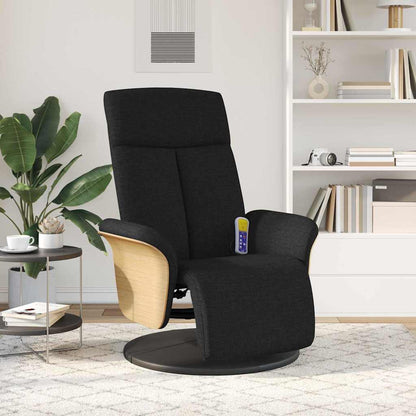 vidaXL Massage Recliner Chair Black 79 x 87 x 104.5 cm Fabric 3