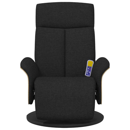 vidaXL Massage Recliner Chair Black 79 x 87 x 104.5 cm Fabric 5