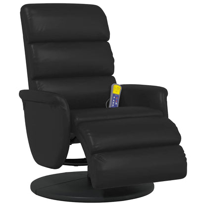vidaXL Massage Recliner Chair Black 71 x 98 x 106 cm Faux Leather 4