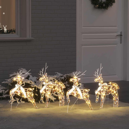 Christmas Reindeer Cold White Iridescent PET 4