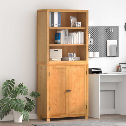 vidaXL Storage Furniture Set with Shelf 2 pcs Natural 80 x 35 x 185 cm 1