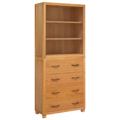vidaXL Storage Furniture Set with Shelf 2 pcs Natural 80 x 35 x 185 cm 2