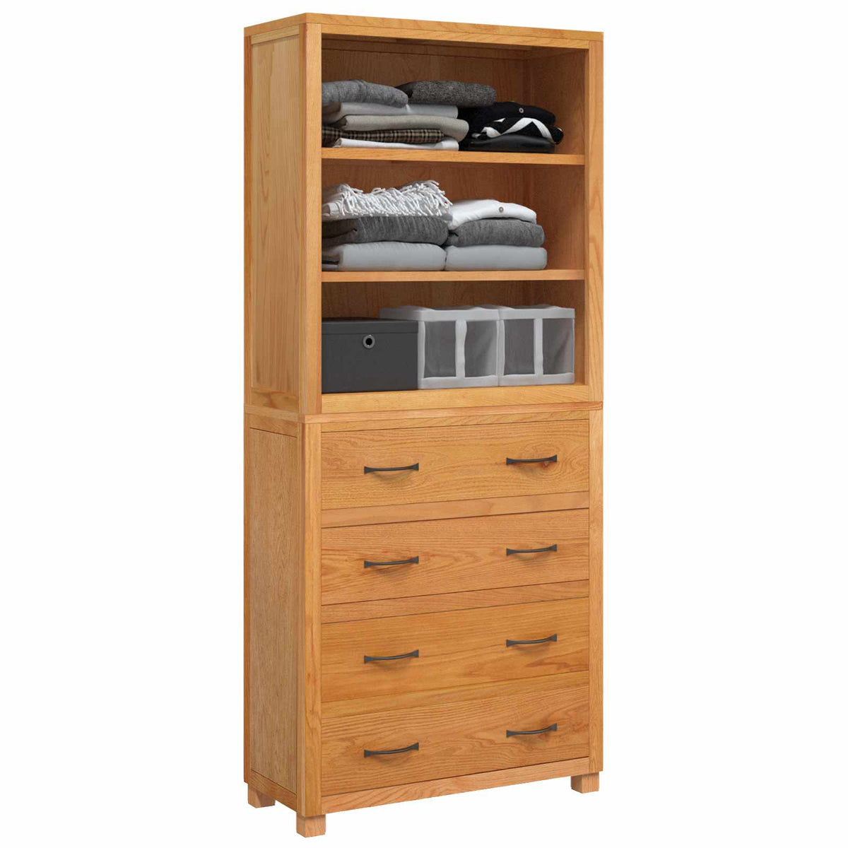 vidaXL Storage Furniture Set with Shelf 2 pcs Natural 80 x 35 x 185 cm 3