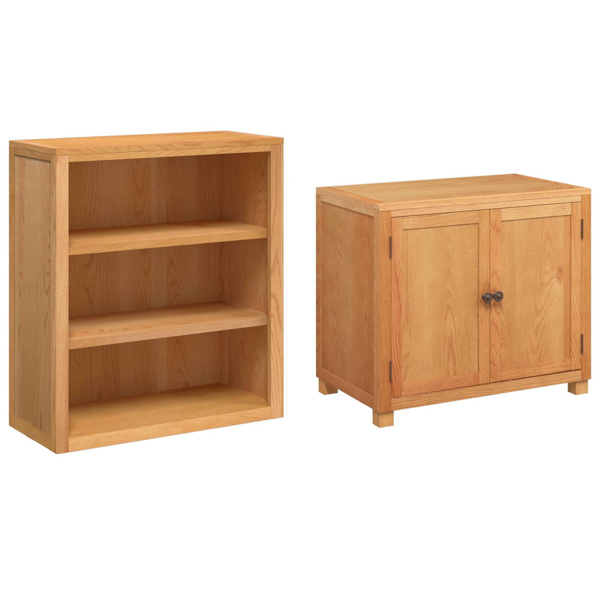 vidaXL Storage Furniture Set with Storage 2 pcs Brown 80 x 50 x 160 cm 5