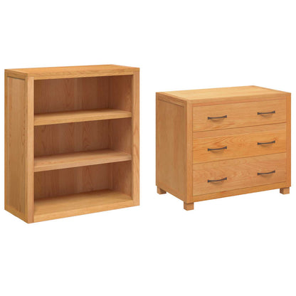 vidaXL Storage Furniture Set with Drawer 2 pcs Brown 80 x 50 x 160 cm 5