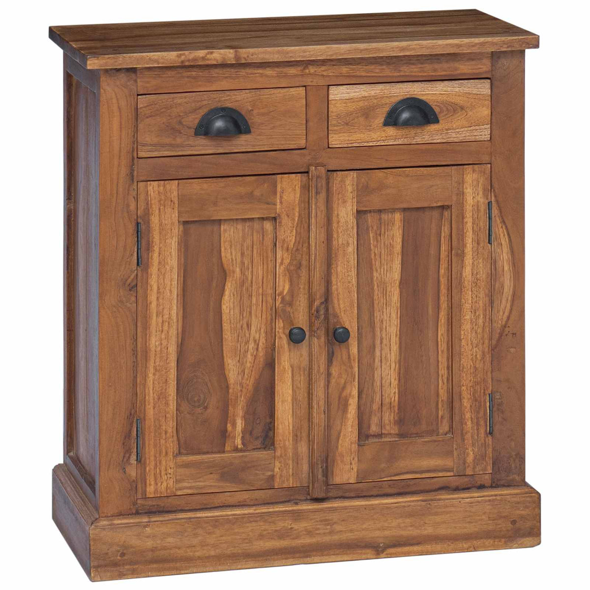 vidaXL Storage Cabinet Natural 65 x 30 x 75 cm Solid Teak Wood 2
