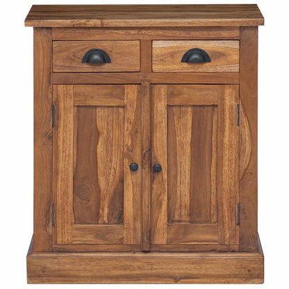 vidaXL Storage Cabinet Natural 65 x 30 x 75 cm Solid Teak Wood 6