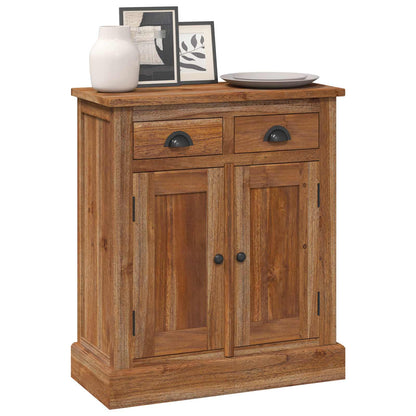 vidaXL Storage Cabinet Natural 65 x 30 x 75 cm Solid Teak Wood 3