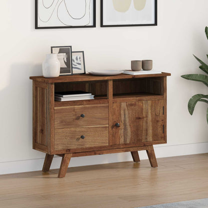 vidaXL Sideboard Natural 100 x 30 x 68 cm Solid Teak Wood 1