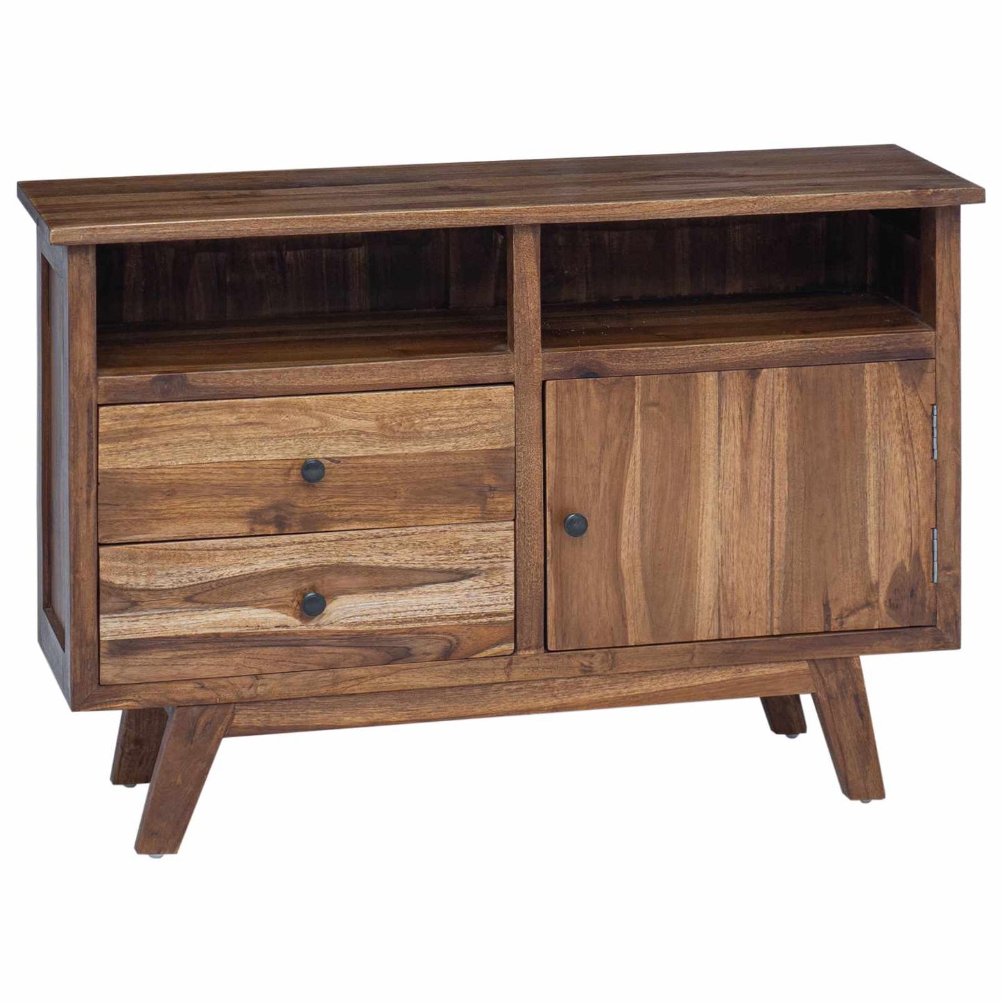 vidaXL Sideboard Natural 100 x 30 x 68 cm Solid Teak Wood 2