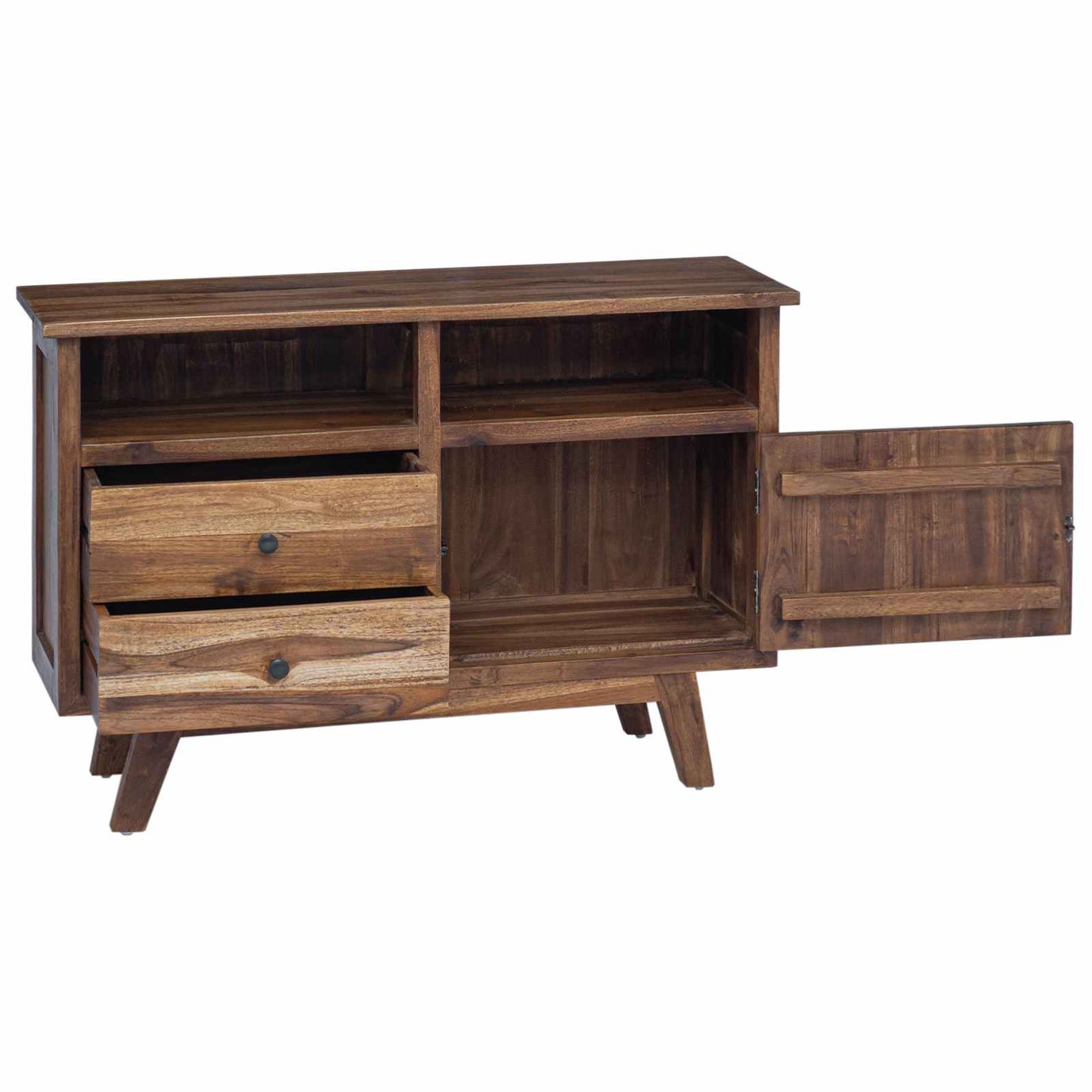 vidaXL Sideboard Natural 100 x 30 x 68 cm Solid Teak Wood 5