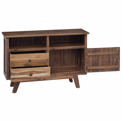vidaXL Sideboard Natural 100 x 30 x 68 cm Solid Teak Wood 5