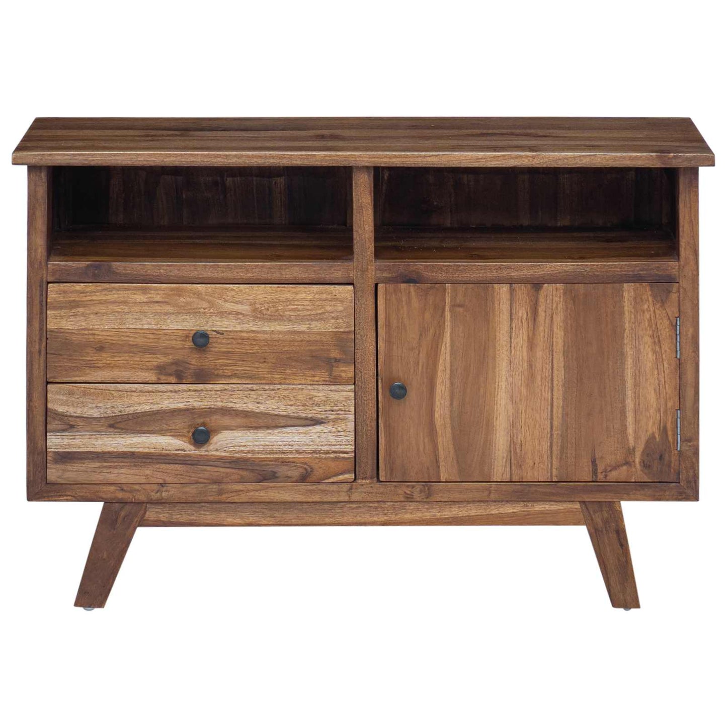vidaXL Sideboard Natural 100 x 30 x 68 cm Solid Teak Wood 6