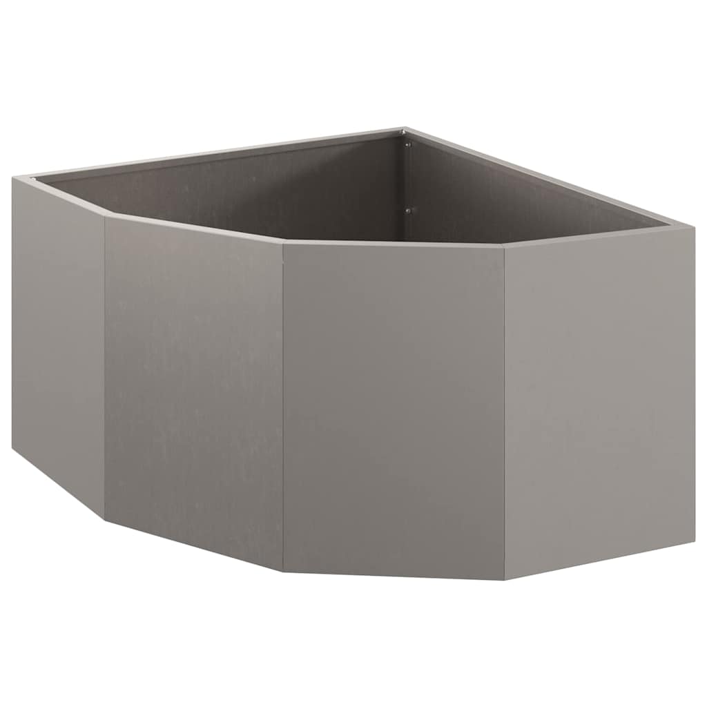 Corner Planter 60 x 60 x 35 cm Steel Weathering steel