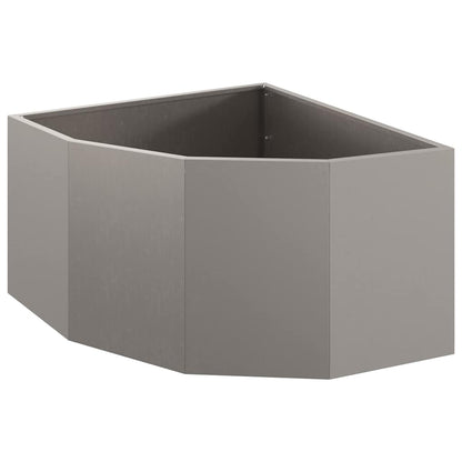 Corner Planter 60 x 60 x 35 cm Steel Weathering steel