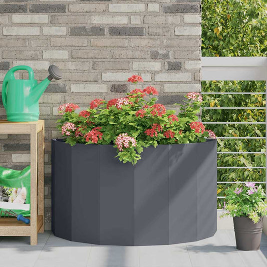 Planter 90 x 45 x 50 cm Steel Anthracite