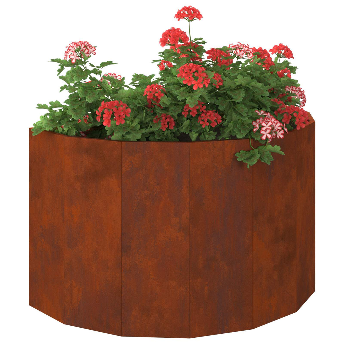Planter 90 x 45 x 50 cm Steel Weathering steel