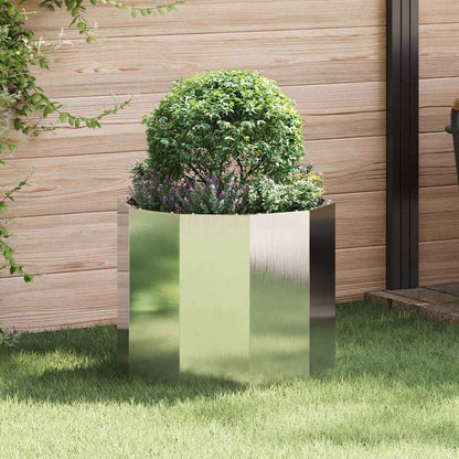 Planter 60 x 60 x 50 cm Steel Stainless steel
