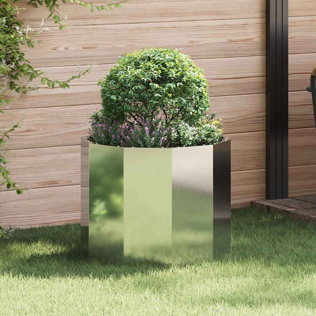 Planter 60 x 60 x 50 cm Steel Galvanised steel