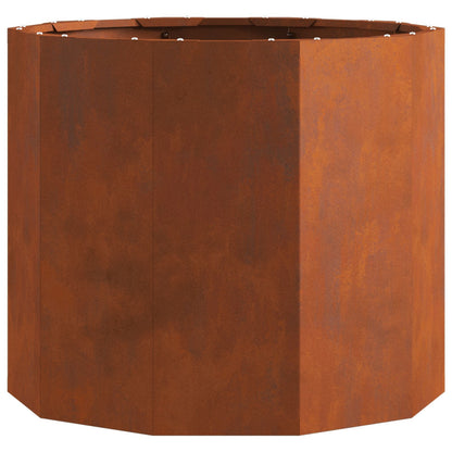 Planter 60 x 60 x 50 cm Steel Weathering steel