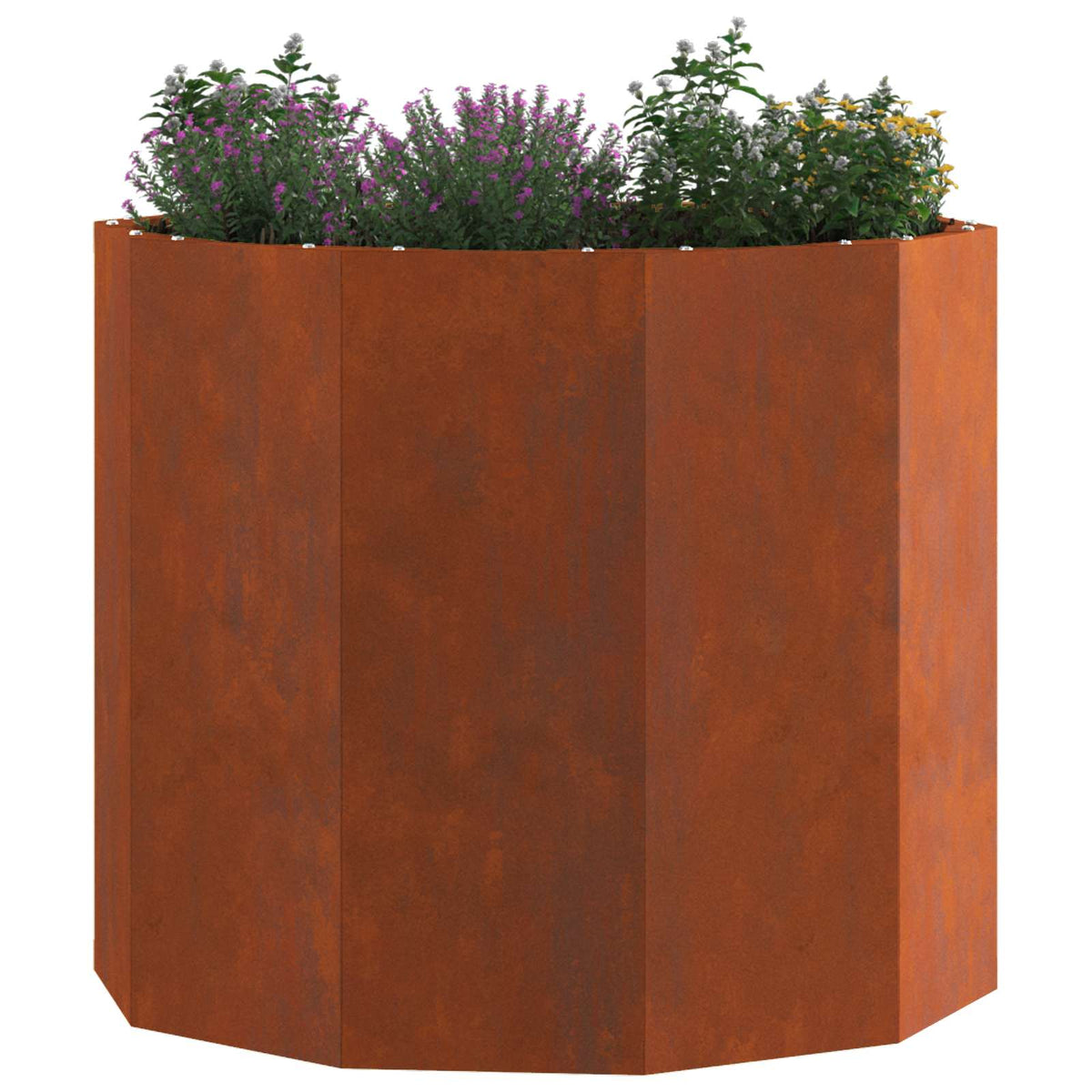 Planter 60 x 60 x 50 cm Steel Weathering steel