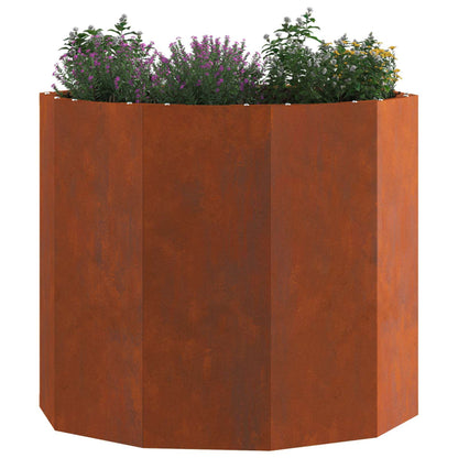 Planter 60 x 60 x 50 cm Steel Weathering steel