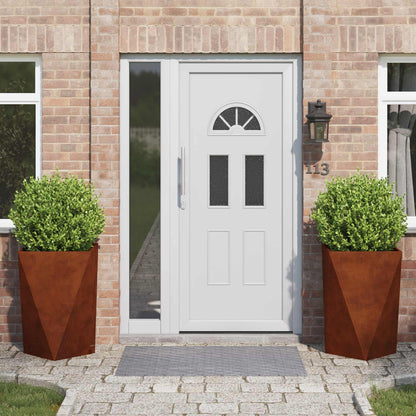 Planter Steel 2 pcs Width 50 cm Weathering steel 75 cm