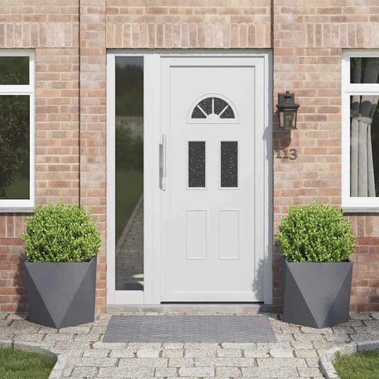 Planter Steel 2 pcs Width 50 cm Anthracite 50 cm