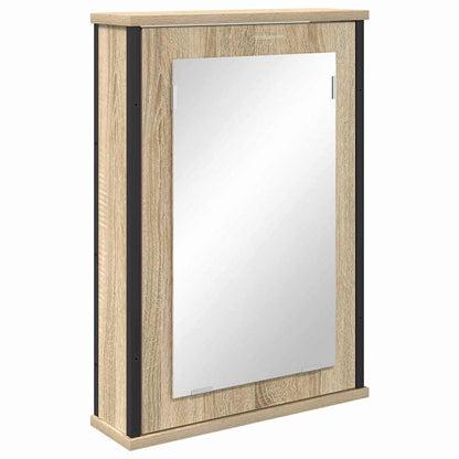 vidaXL Bathroom Furniture Set 4 pcs Sonoma Oak Engineered Wood 5