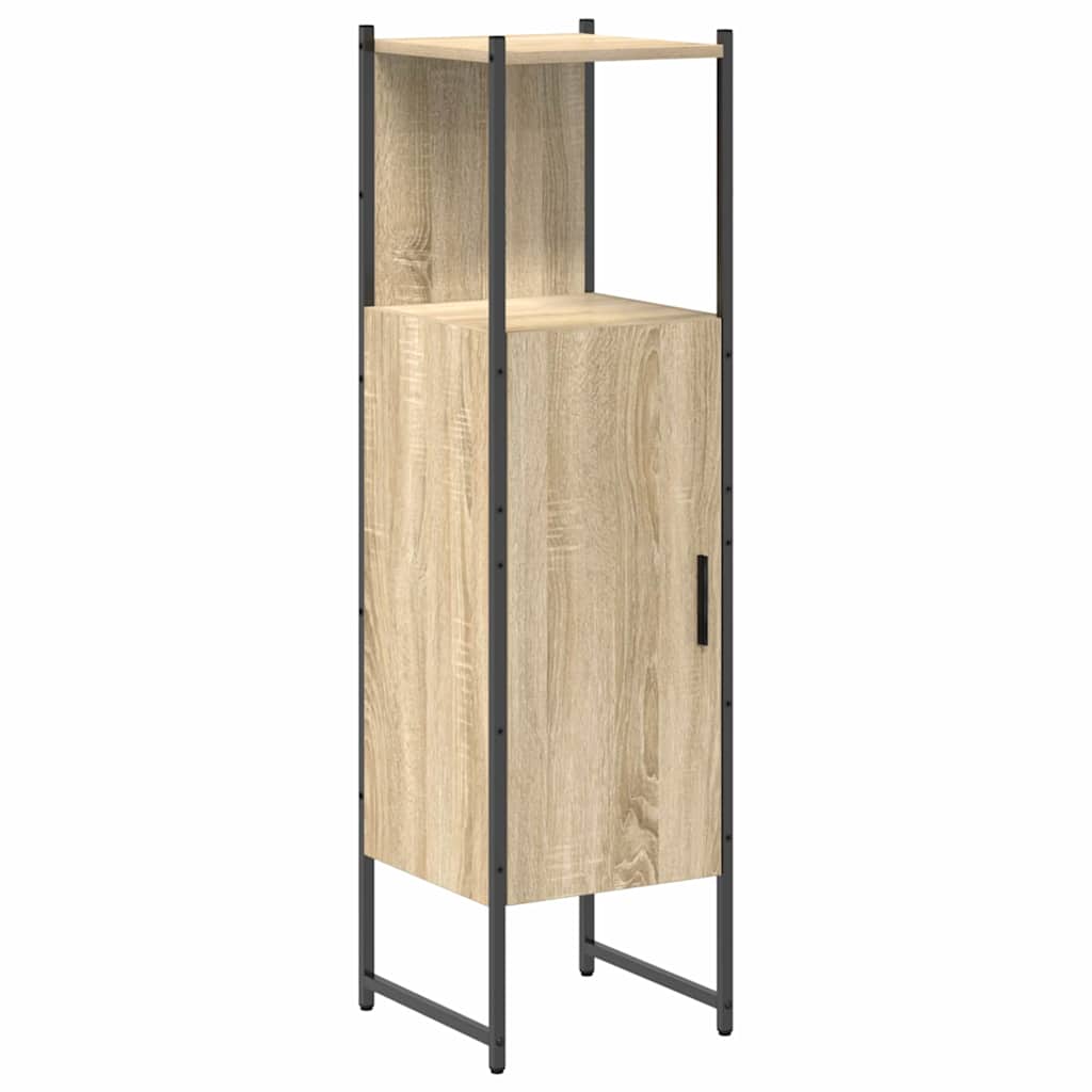 vidaXL Bathroom Furniture Set 4 pcs Sonoma Oak Engineered Wood 6