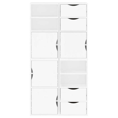 vidaXL Side Cabinets 4 pcs "ODDA" White 40x24x79 cm Solid Wood Pine 6