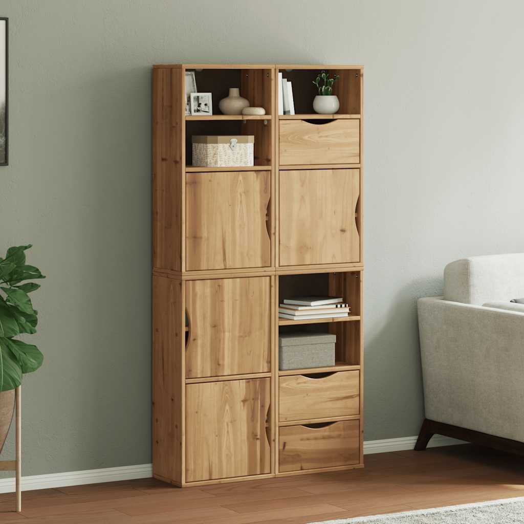 vidaXL Side Cabinets 5 pcs "ODDA" 40x24x79 cm Solid Wood Pine