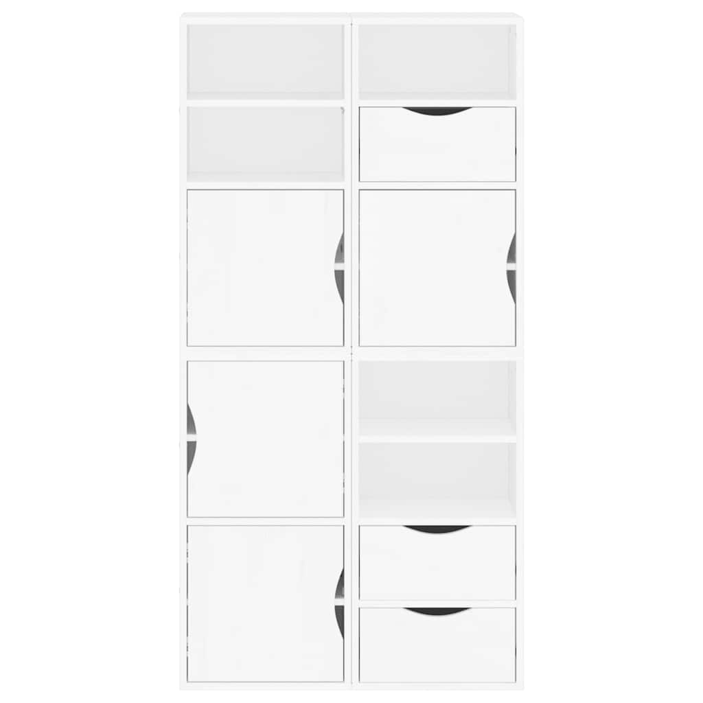 vidaXL Side Cabinets 4 pcs "ODDA" White 40x24x79 cm Solid Wood Pine 6