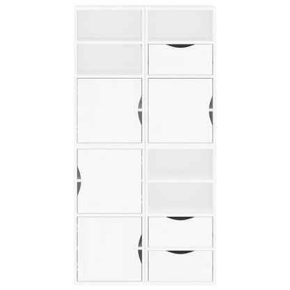 vidaXL Side Cabinets 4 pcs "ODDA" White 40x24x79 cm Solid Wood Pine 6