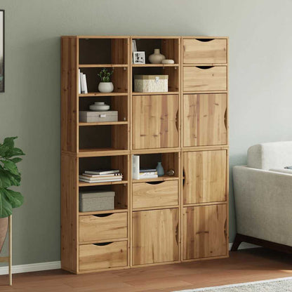 vidaXL Side Cabinets 6 pcs "ODDA" 40x24x79 cm Solid Wood Pine 1