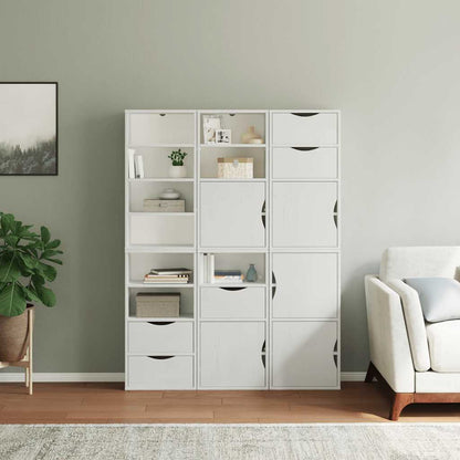 vidaXL Side Cabinets 6 pcs "ODDA" White 40x24x79 cm Solid Wood Pine 3