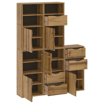 vidaXL Side Cabinets 5 pcs "ODDA" 40x24x79 cm Solid Wood Pine 5