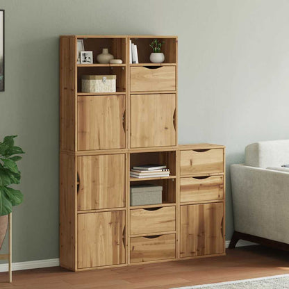 vidaXL Side Cabinets 5 pcs "ODDA" 40x24x79 cm Solid Wood Pine 1