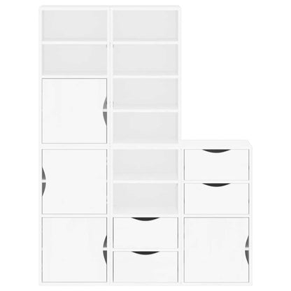 vidaXL Side Cabinets 5 pcs "ODDA" White 40x24x79 cm Solid Wood Pine 5