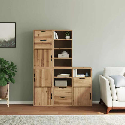 vidaXL Side Cabinets 5 pcs "ODDA" 40x24x79 cm Solid Wood Pine 3