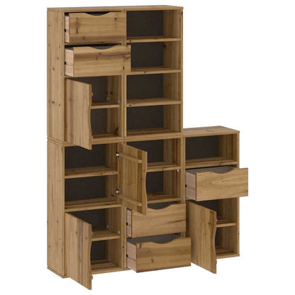 vidaXL Side Cabinets 5 pcs "ODDA" 40x24x79 cm Solid Wood Pine 4