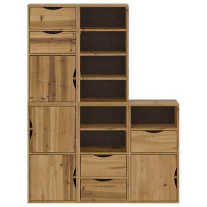 vidaXL Side Cabinets 5 pcs "ODDA" 40x24x79 cm Solid Wood Pine 5