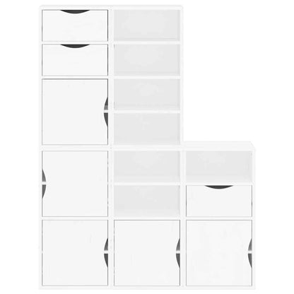 vidaXL Side Cabinets 5 pcs "ODDA" White 40x24x79 cm Solid Wood Pine 5