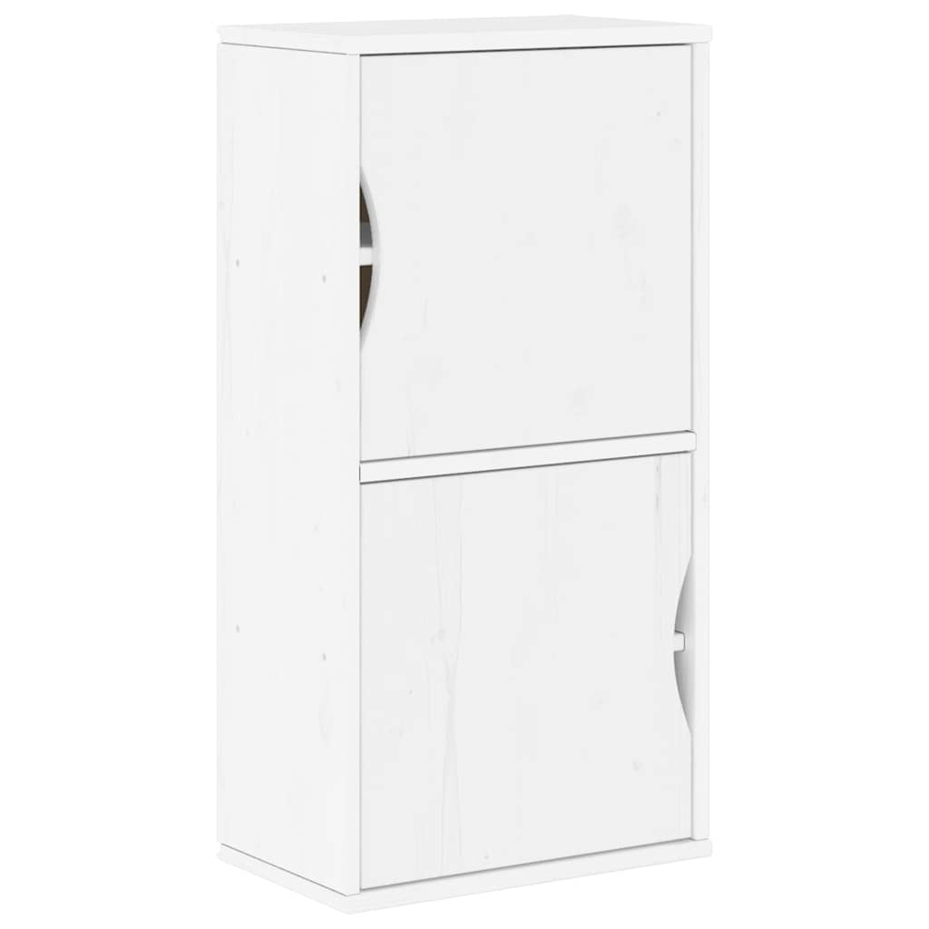 vidaXL 5 Piece TV Units with Storage "ODDA" White Solid Wood Pine 5
